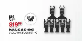 Runnings DEWALT OSCILLATING BLADE SET 7PC offer