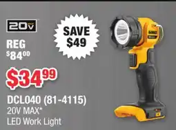 Runnings 20V MAX LED Work Light offer