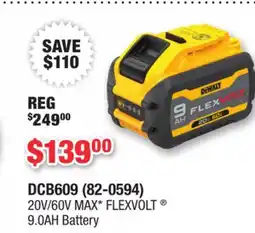 Runnings 20V/60V MAX* FLEXVOLT 9.0AH Battery offer