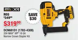 Runnings 20V MAX* XR 18 GA Narrow Crown Stapler Kit offer