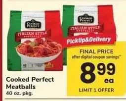 Safeway Cooked Perfect Meatballs offer