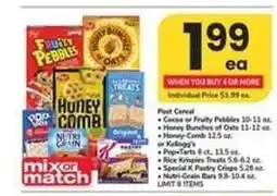 Safeway Post Cereal and Kellogg's Products offer