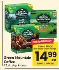 Safeway Green Mountain Coffee offer