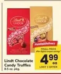Safeway Lindt Chocolate Candy Truffles offer