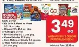 Safeway Kashi Cereal offer
