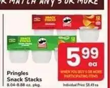Safeway Pringles Snack Stacks offer