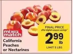 Safeway California Peaches or Nectarines offer