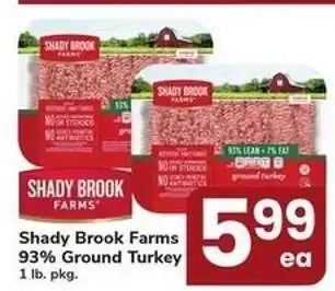 Safeway Shady Brook Farms 93% Ground Turkey offer