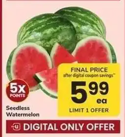 Safeway Seedless Watermelon offer