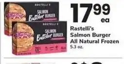 Safeway Rastelli's Salmon Burger offer