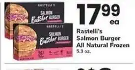 Safeway Rastelli's Salmon Burger offer