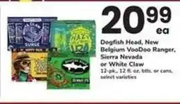 Safeway Dogfish Head, New Belgium VooDoo Ranger, Sierra Nevada or White Claw offer