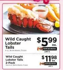 ShopRite Wild-Caught Lobster Tails offer