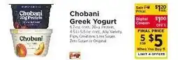 ShopRite Chobani Greek Yogurt offer