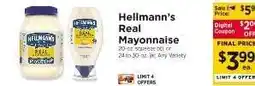 ShopRite Hellmann's Real Mayonnaise offer