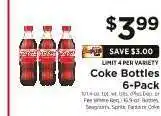 ShopRite Coke Bottles 6-Pack offer