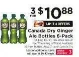 ShopRite Canada Dry Ginger Ale Bottles 6-Pack offer