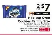 ShopRite Nabisco Oreo Cookies Family Size offer