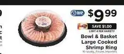 ShopRite Bowl & Basket Large Cooked Shrimp Ring offer