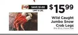 ShopRite Wild Caught Jumbo Snow Crab Legs offer