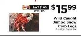 ShopRite Wild Caught Jumbo Snow Crab Legs offer