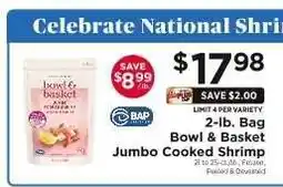 ShopRite Bowl & Basket Jumbo Cooked Shrimp offer