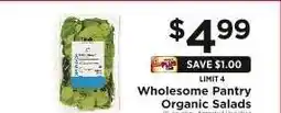 ShopRite Wholesome Pantry Organic Salads offer