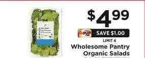 ShopRite Wholesome Pantry Organic Salads offer