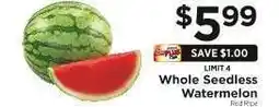 ShopRite Whole Seedless Watermelon offer
