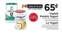ShopRite Yoplait Protein Yogurt / La Yogurt offer