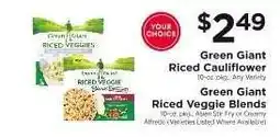 ShopRite Green Giant Riced Cauliflower or Riced Veggie Blends offer
