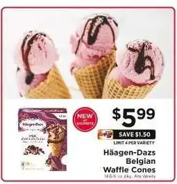 ShopRite Häagen-Dazs Belgian Waffle Cones offer