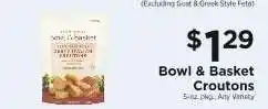 ShopRite Bowl & Basket Croutons offer