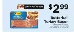 ShopRite Butterball Turkey Bacon offer