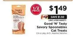 ShopRite Good ‘N’ Tasty Savory Spoonables Cat Treats offer