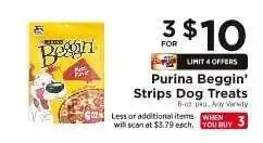 ShopRite Purina Beggin' Strips Dog Treats offer