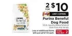 ShopRite PURINA Beneful Dog Food offer