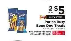 ShopRite Purina Busy Bone Dog Treats offer