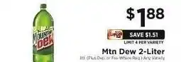 ShopRite Mtn Dew 2-Liter offer