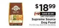 ShopRite Supreme Source Dog Food offer