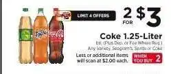 ShopRite Coke 1.25-Liter offer