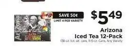 ShopRite Arizona Iced Tea 12-Pack offer