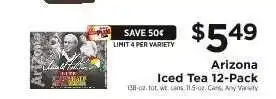 ShopRite Arizona Iced Tea 12-Pack offer