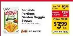 ShopRite Sensible Portions Garden Veggie Straws offer