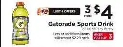 ShopRite Gatorade Sports Drink offer