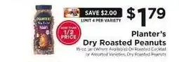 ShopRite Planter’s Dry Roasted Peanuts offer