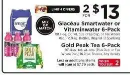 ShopRite Glacéau Smartwater or Vitaminwater 6-Pack offer