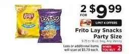 ShopRite Frito Lay Snacks Party Size offer