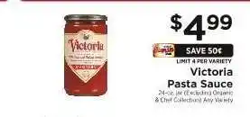 ShopRite Victoria Pasta Sauce offer