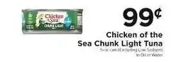 ShopRite Chicken Of The Sea Chunk Light Tuna offer